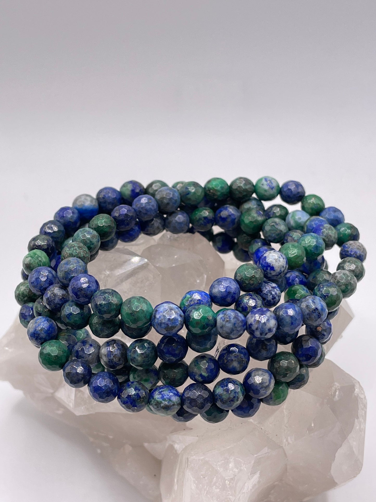 Faceted Chrysocolla Bracelet