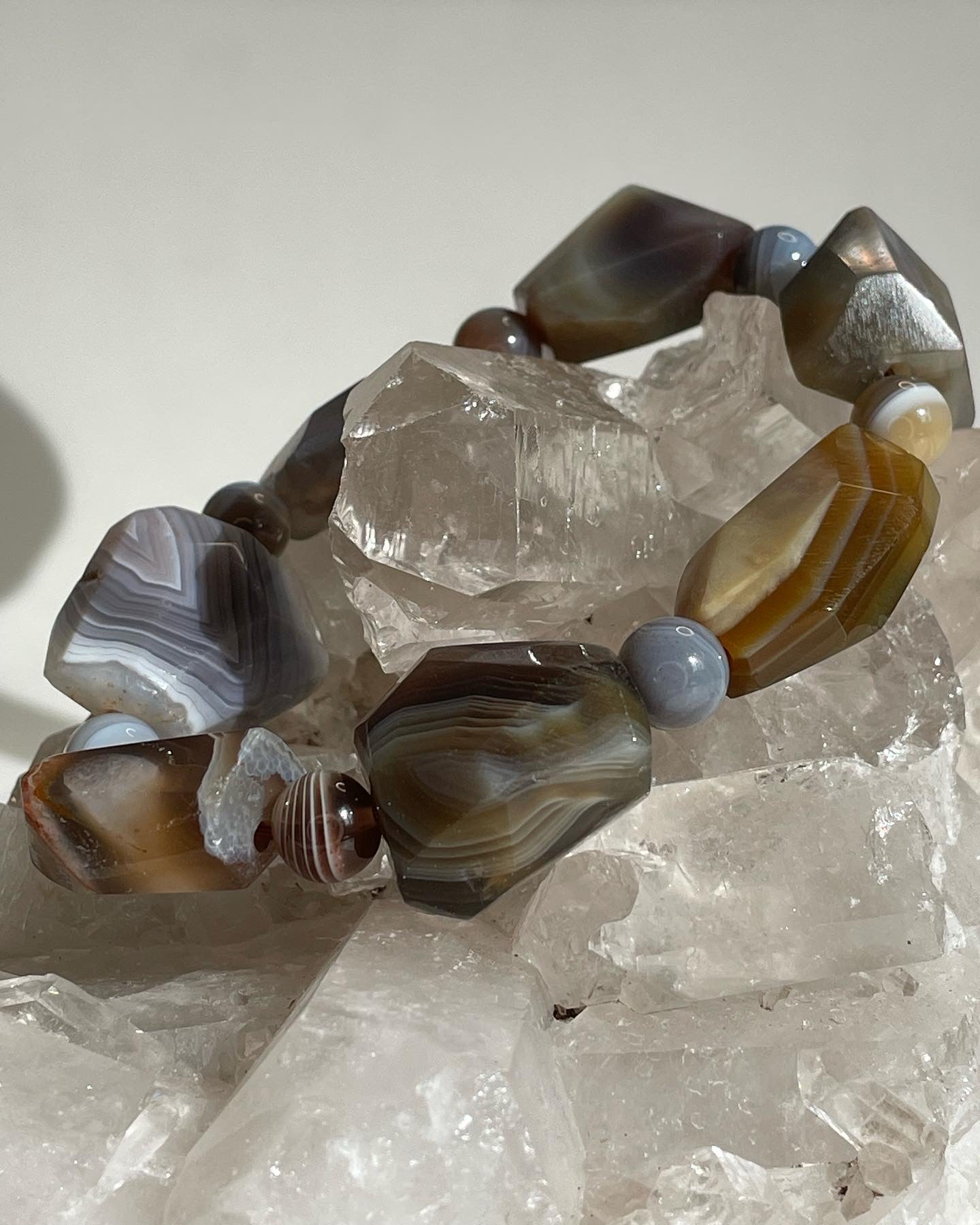 Statement Botswana Agate Bracelet