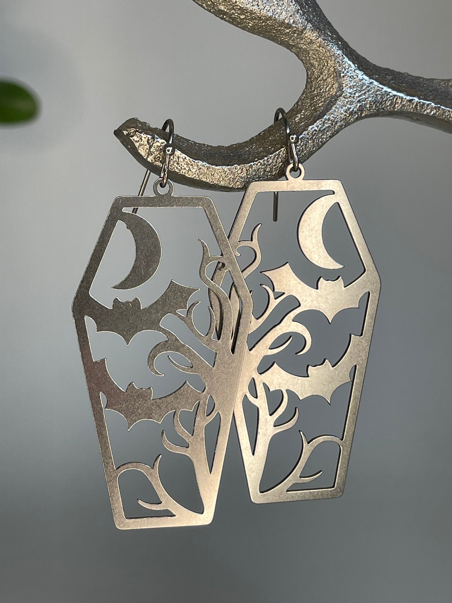 Spooky Coffin Earrings