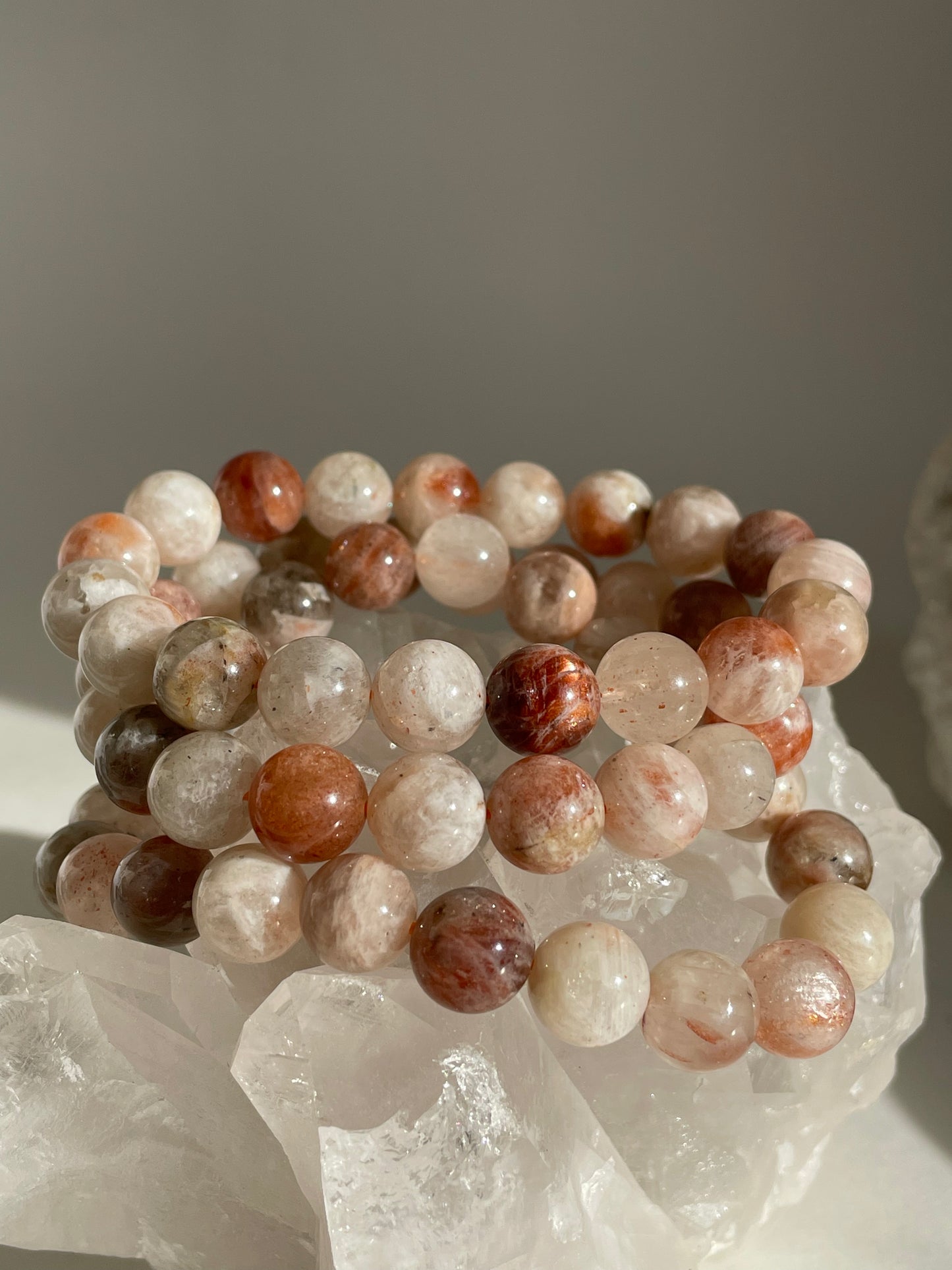 Sunstone with Albite Bracelet