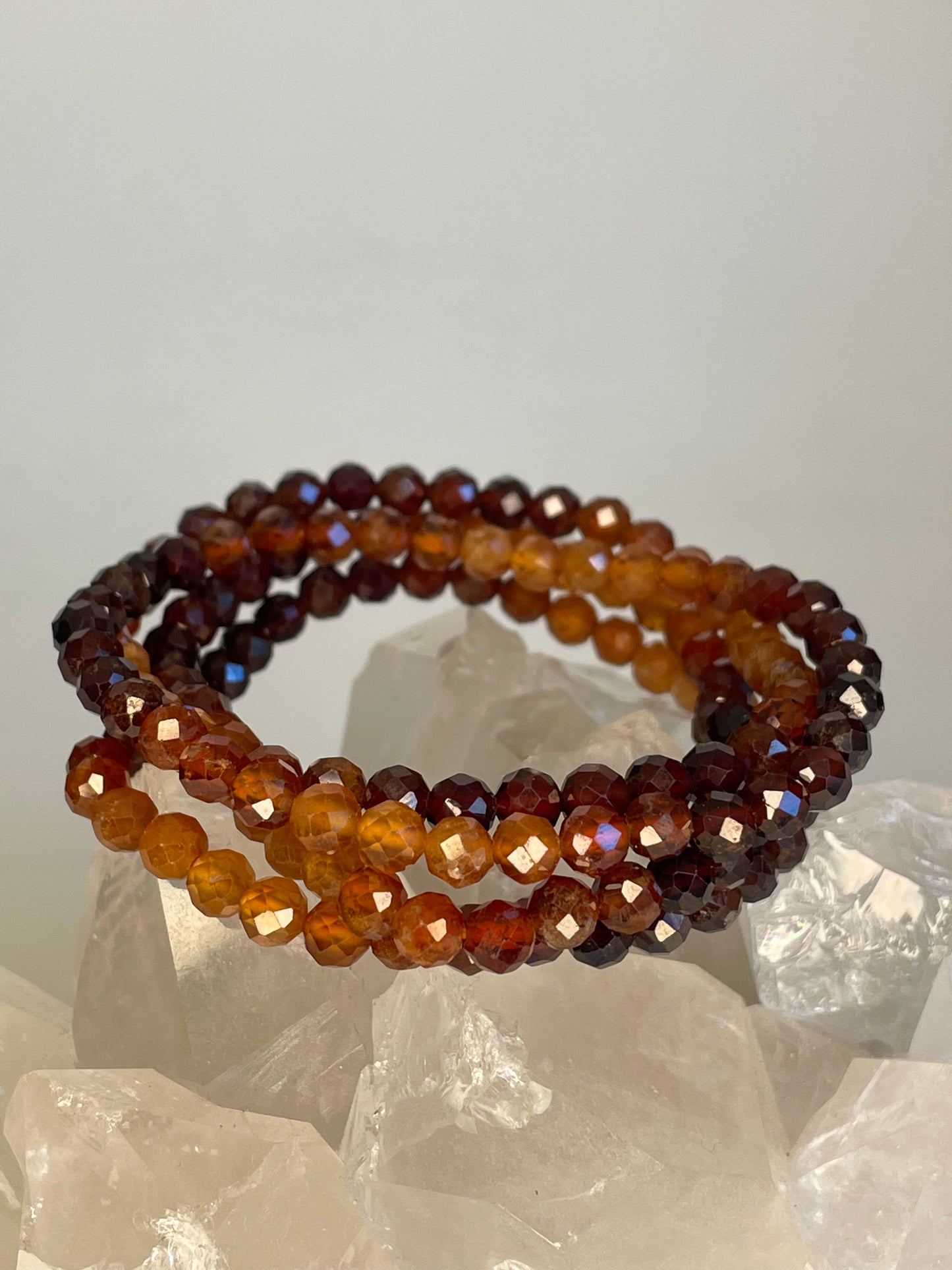 Hessonite Garnet Gradient Bracelet